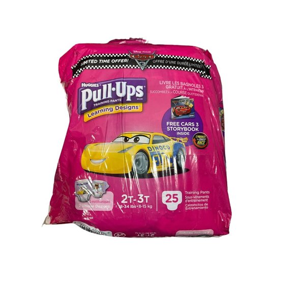 NIP Huggies Pull Ups Training Pants 2 Packs Disney Pixar's Cars 3 2T-3T 50 Total - Picture 2 of 3